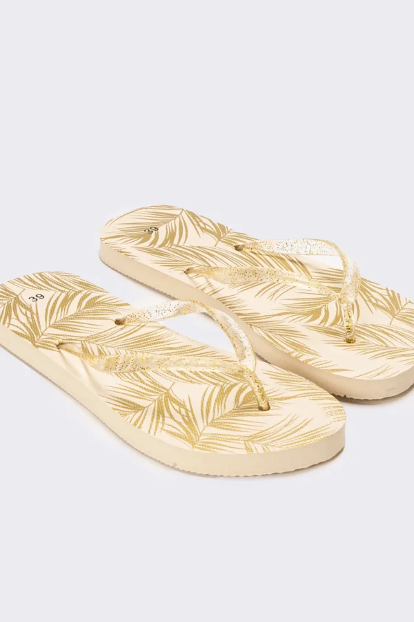 Γυναικείες σαγιονάρες με floral τύπωμα