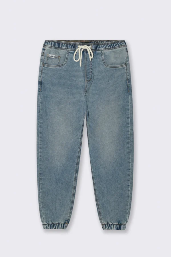 Τζιν με ρυθμιζόμενη ελαστική ζώνη