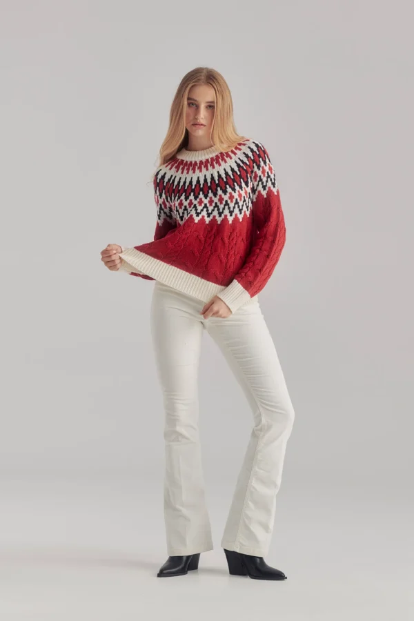 Χριστουγεννιάτικο μακρυμάνικο πουλόβερ