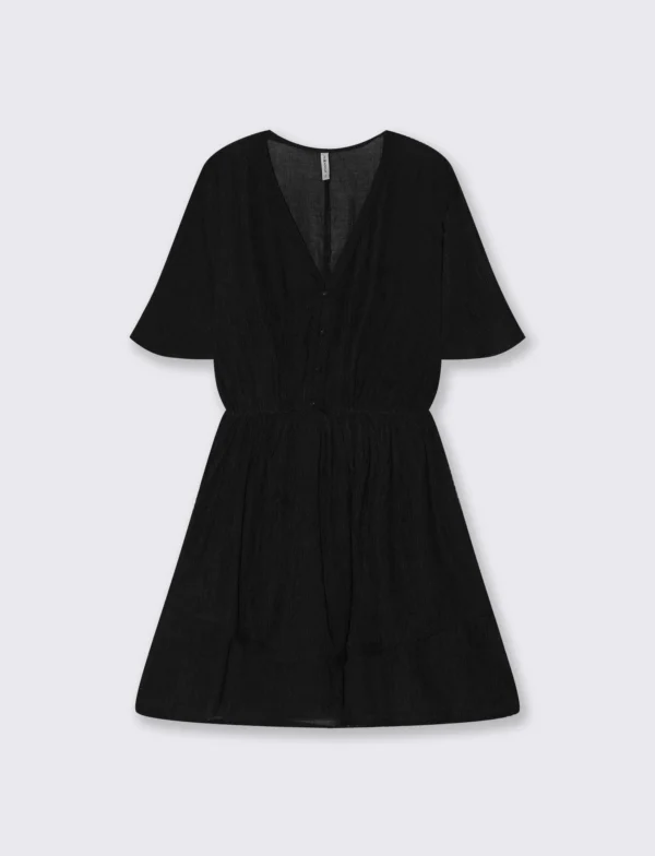 Φόρεμα με κοντά μανίκια