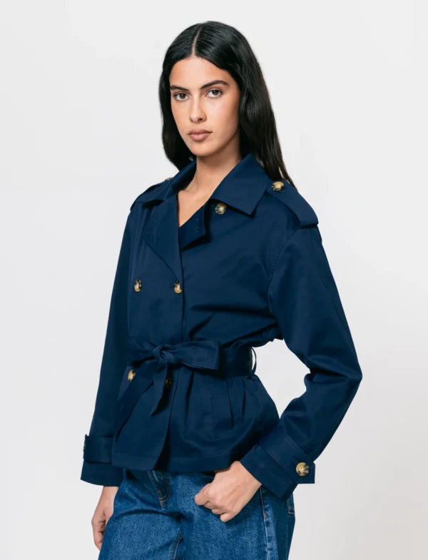 Κοντό trench παλτό