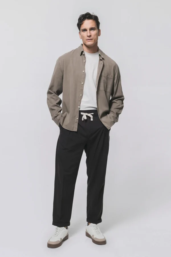 Παντελόνι τζόγκερ λινό