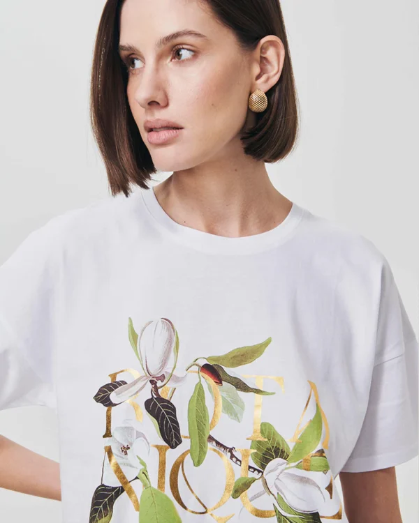 Κοντομάνικη μπλούζα με στάμπα