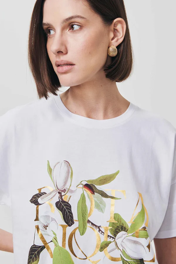 Κοντομάνικη μπλούζα με στάμπα