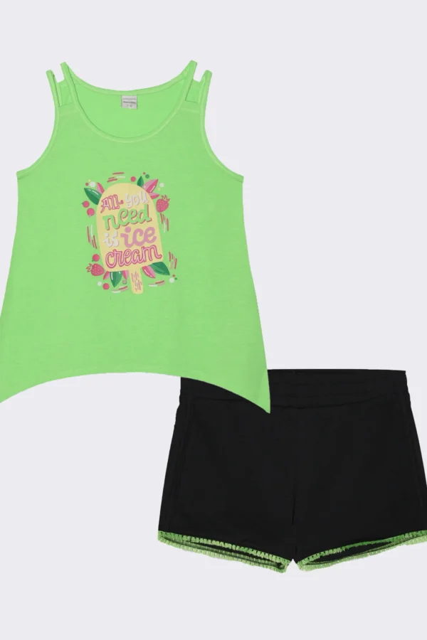 Σετ σορτς και αμάνικη μπλούζα