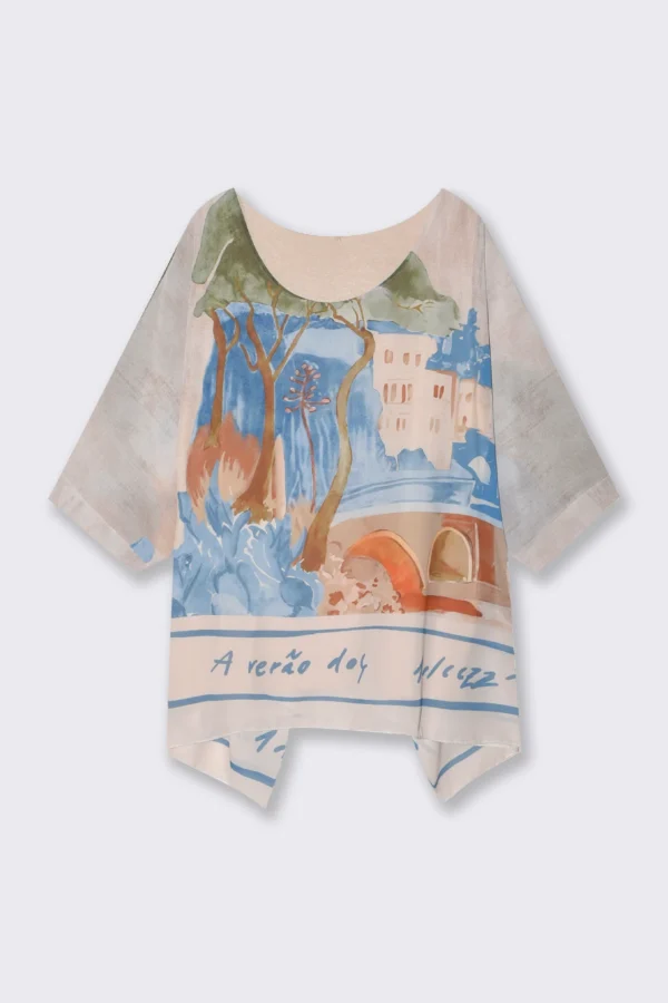 Μπλούζα με στρογγυλή λαιμόκοψη